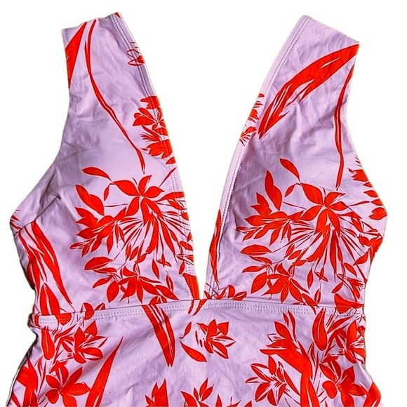 BCBG MaxAzria Camilla Plunging Neck One Piece - Picture 8 of 16